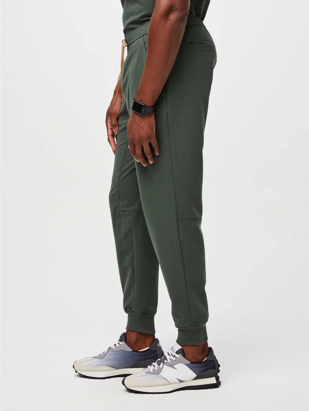 Figs Men's Moss Jogger Scrub Pants with BLUE Drawcord